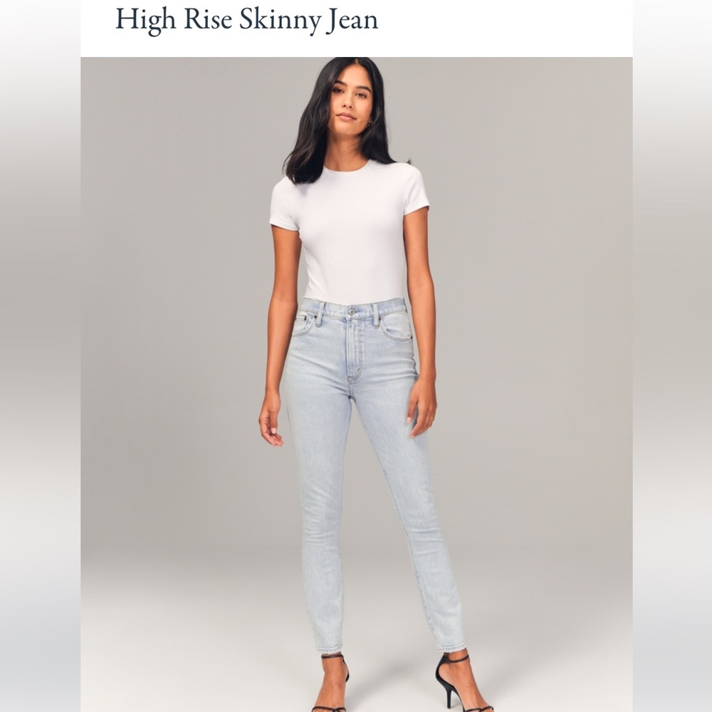 NWT Abercrombie skinny high rise jeans